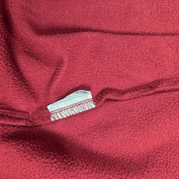 Washington Commanders Jacket Mens Small Burgundy Full Zip Fleece Hooded Fanatics - Picture 5 of 9